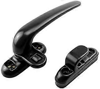 1pcs Door Handle and Window Locking Casement Window Lock Handle Right OpeningBlack