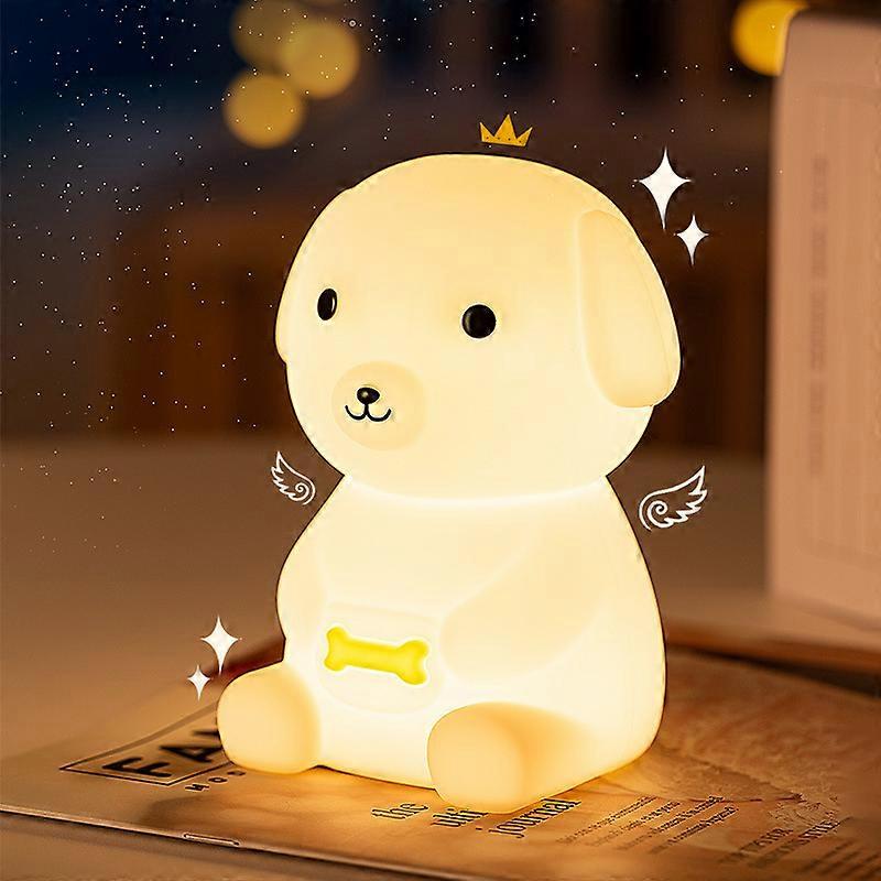 1pc LED Puppy Night Light for Kids,Silicone
