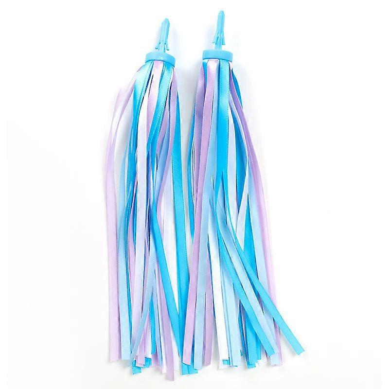 Kids Bicycle Handlebar Ribbon Colorful Ribbon Tassels Girls Boys Scooter Handlebars (1 Pair)
