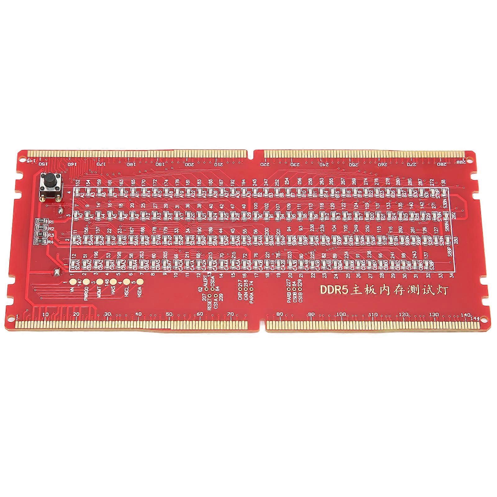 DDR5 Memory Tester Luminous Diode Safe Durable Stable Desktop Memory Tester for Memory Computer Repair YEMMA