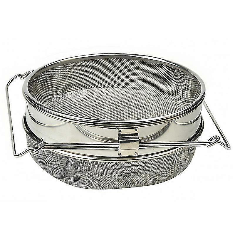 Beekeeping Tools Stainless Steel Double Honey Strainer Fine Filter Adjustable Telescopic Length