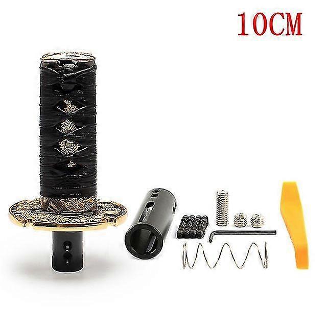 Samurai Sword Automatic Leather Shift Knob Universal For Lock/button Transmission Cool Katana Gear Shifter Lever 100/150/260mm