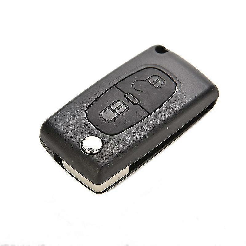 2 Buttons Plastic Remote Flip Key Shell Replacement For Peugeot 207 307 308 Uncut
