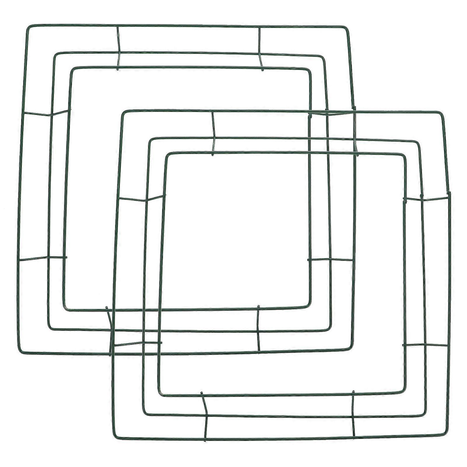 2pcs 철 화환 반지 벽 예술 화환 프레임 축제 홈 장식 화환 반지
