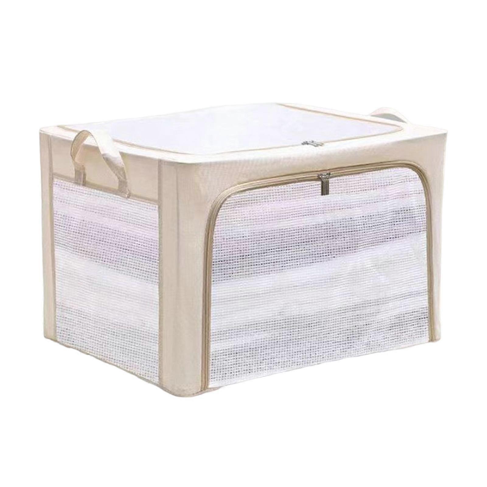 Closet Clothes Storage Box Stackable Clothes Storage Bag With Visual Window Multipurpose Zipper Toys