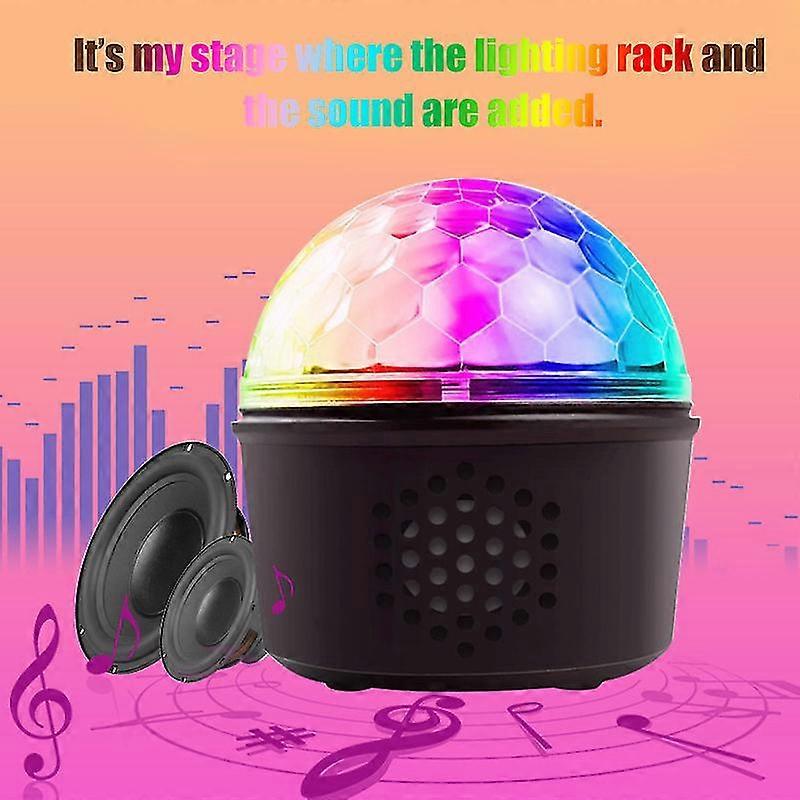 Portable Stage Light With Remote Dj Lights With Bluetooth Speaker Led Disco Ball