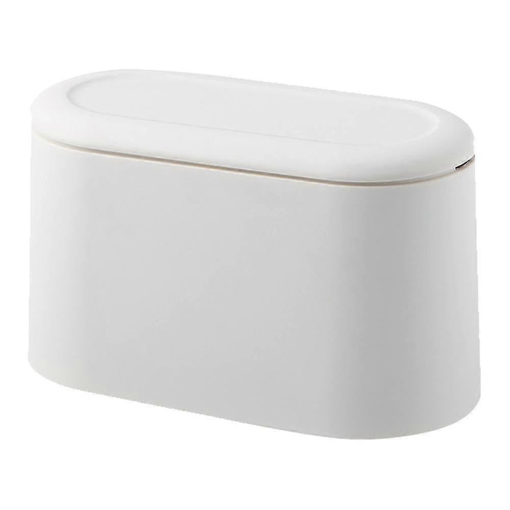 Mini Trash Can With Lid - Removable Small Garbage Can, Tiny Plastic Trash Bin