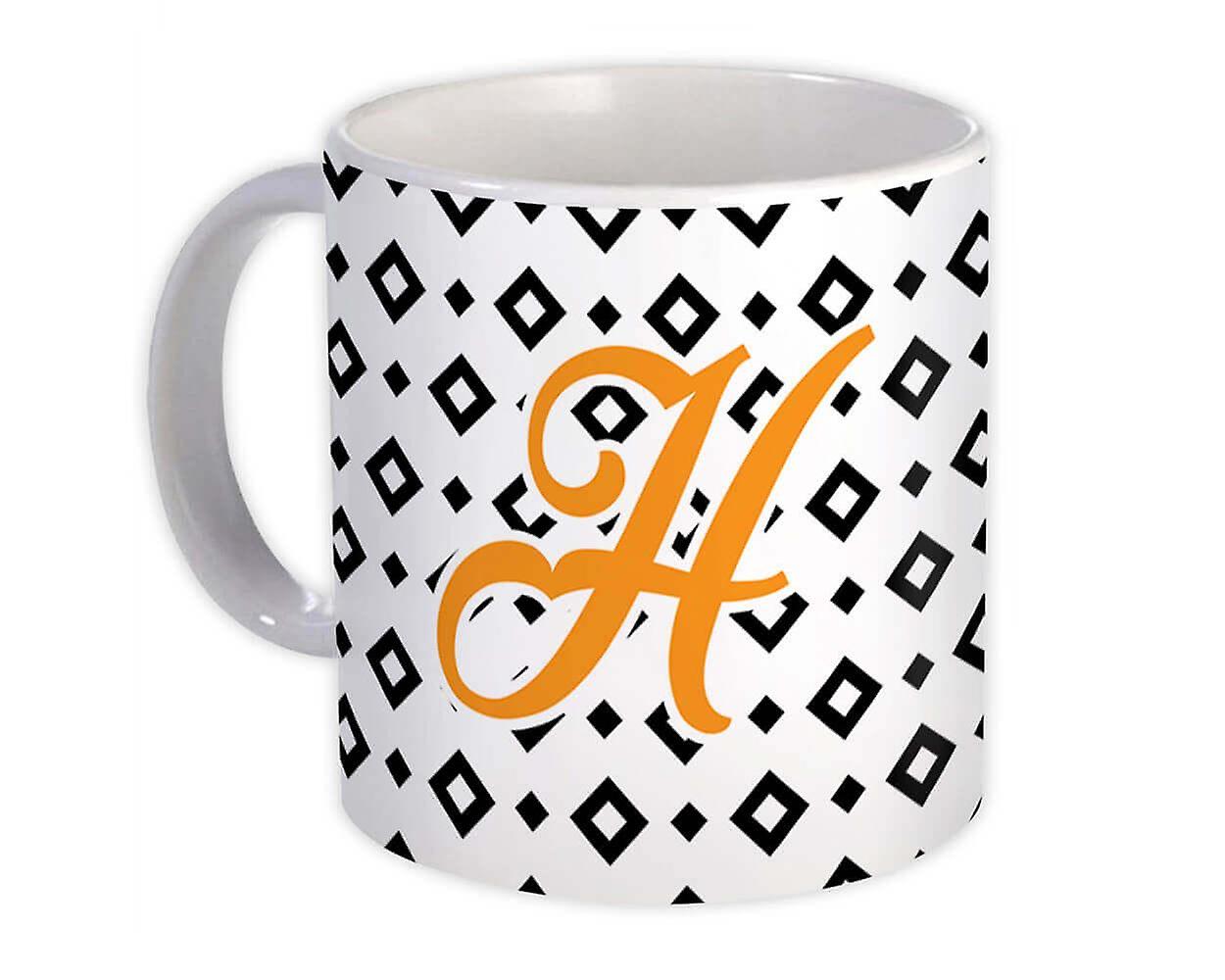 Presentmugg: Monogram Letter H Alphabet