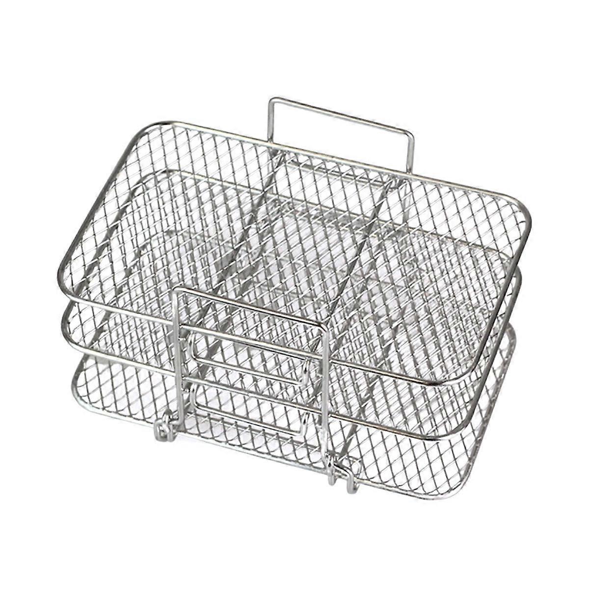 Air Fryer Rack for Ninja Dual Air Fryer 304 Stainless Steel Multi-Layer Dehydrator Rack Toast Rack Air Fryer Accessories