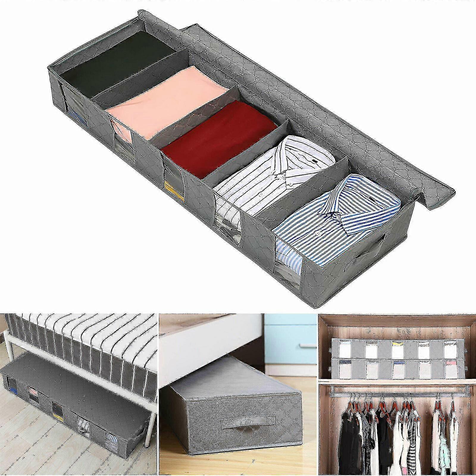 Under Bed Storage Bag Container Clothes Box Underbed Organizer Clothes Container