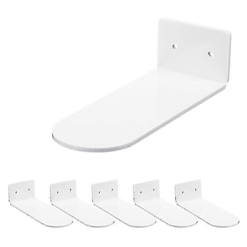 6pcs Floating Shoe Shelves Acrylic Wall Mounted Shoe Display Shelf For Sneaker Collectible Rack Home Decor