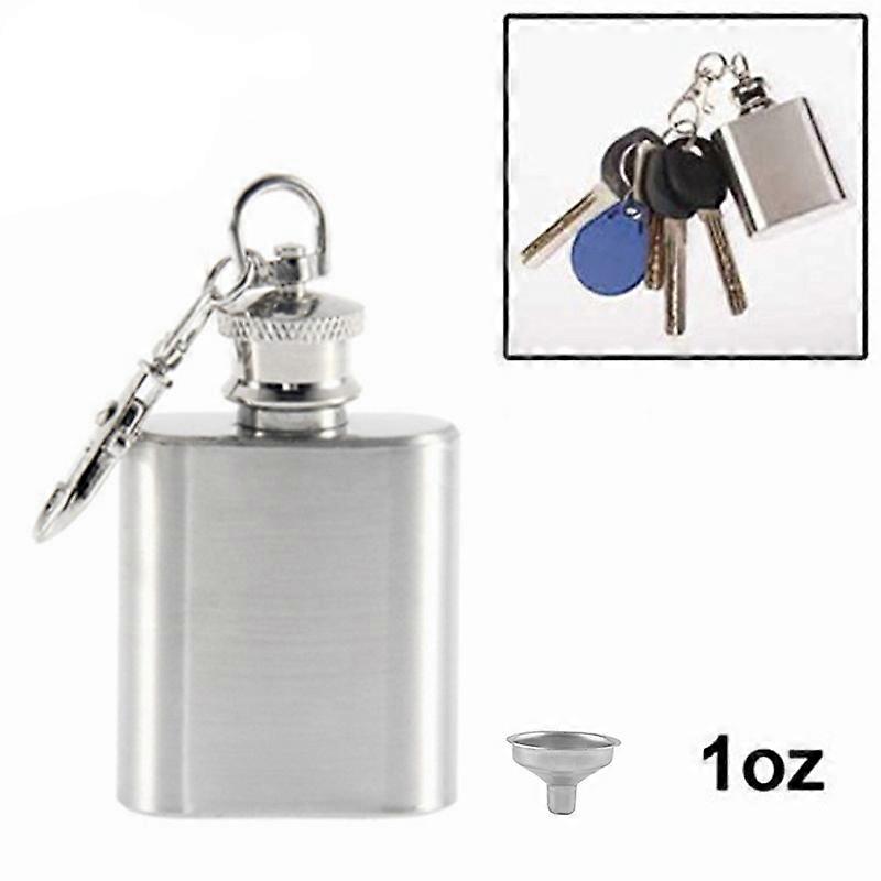 Adventure-Ready Stainless Steel Whiskey Flask: Floating, Animal Theme, Snap Hook, Portable & Durable