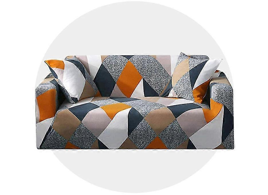 Sofas for living room,Sofa Covers Stretch Settee Couch Cover Patterned Slipcovers 4 Seater(Multicolor)
