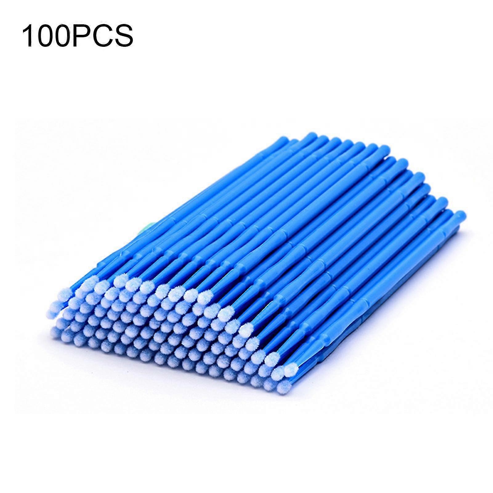 100pcs Disposable Micro Eyelash Extension Applicator Mascara Brush Stick Swabs