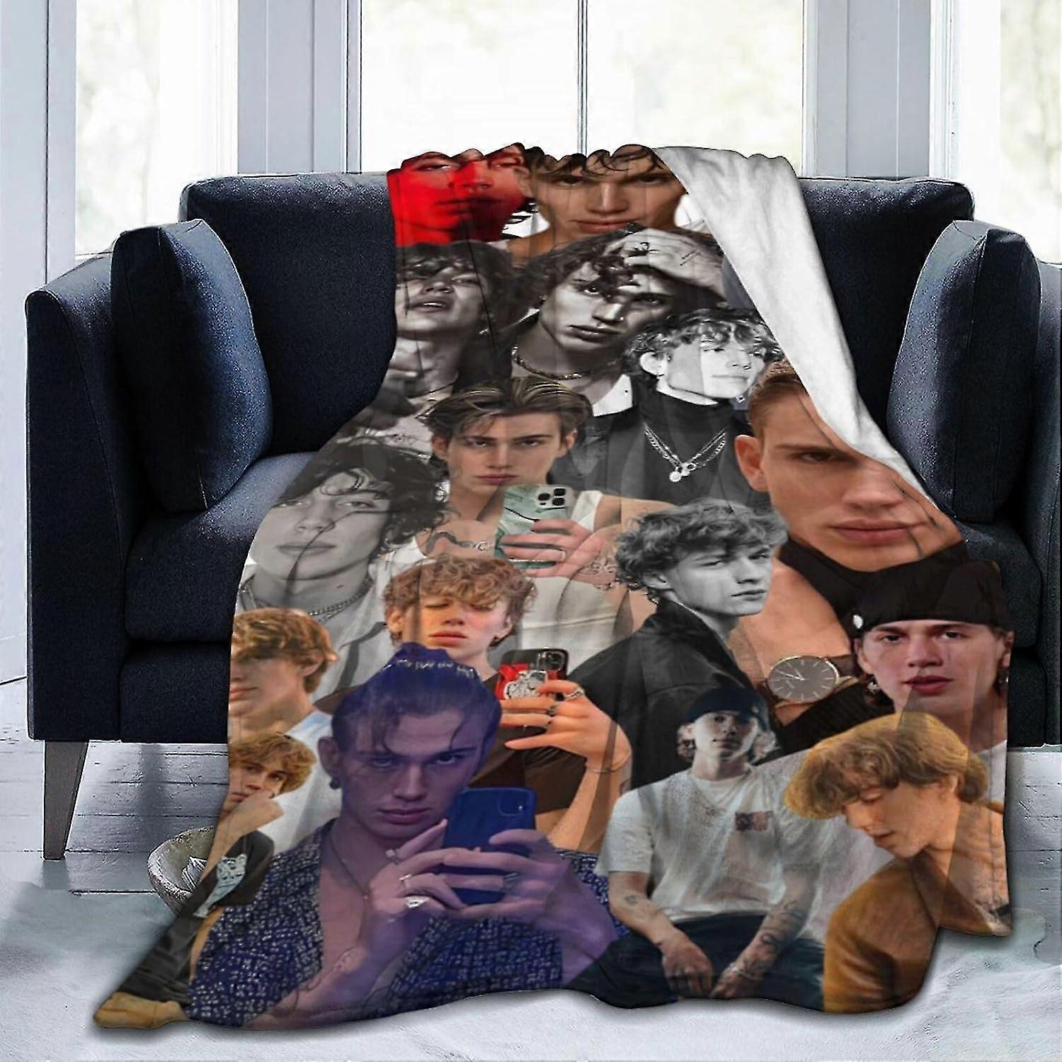 Blanket Vinnie Hacker Soft and Comfortable Wool Fleece Throw Blankets Gift for Home Decoration Sofa Office car Camping Yids10587