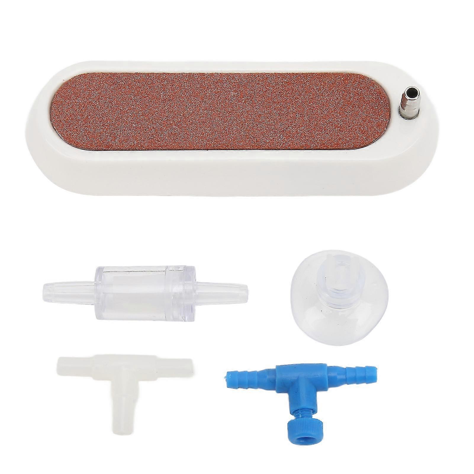 Aquarium Air Stone Disc Bubble Diffuser with White Air Pump Accessories