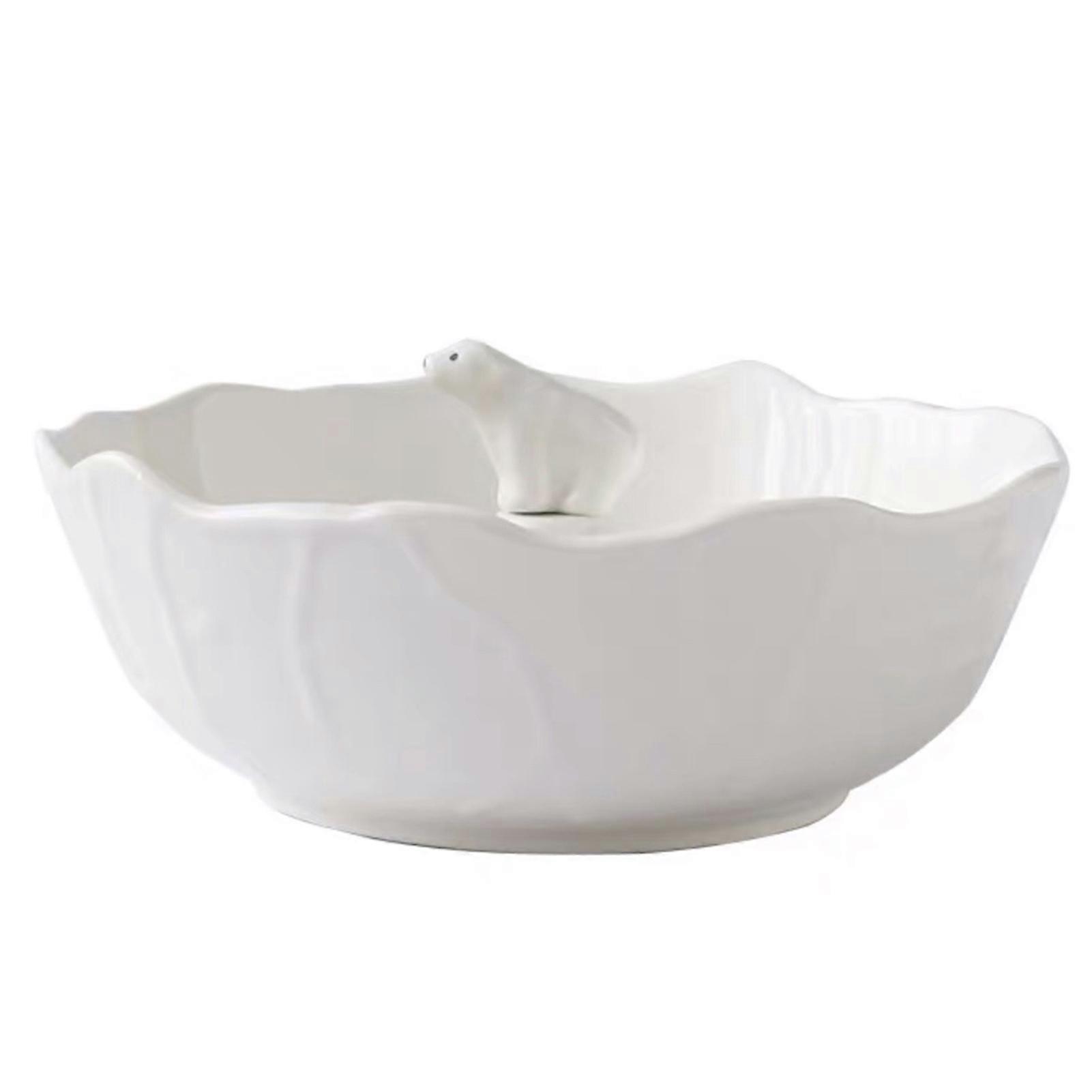 Japanese Pasta Bowl, Soup Bowl, Salad Bowl, Mixing Bowl, Large Serving Bowl, Cute Polar Bear Bowl, Family Dinnerware, Ceramic Bowl, Decorative Bowl