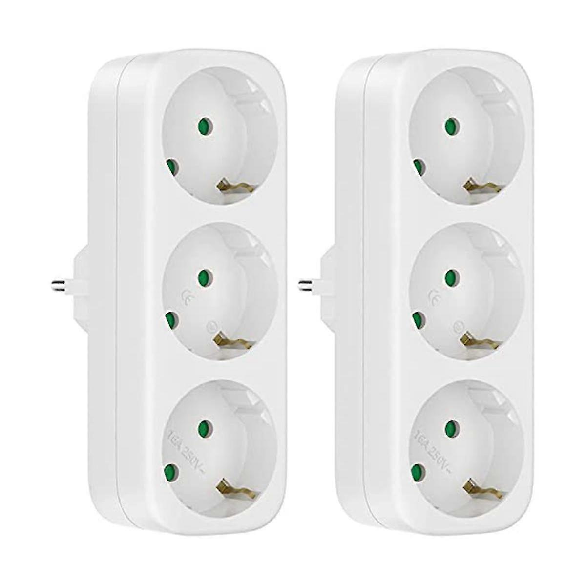 Multi Socket sin cable, 250v16A Socket Adapter, Enchufes portátiles, 3680W Converter Socket Eu Pl