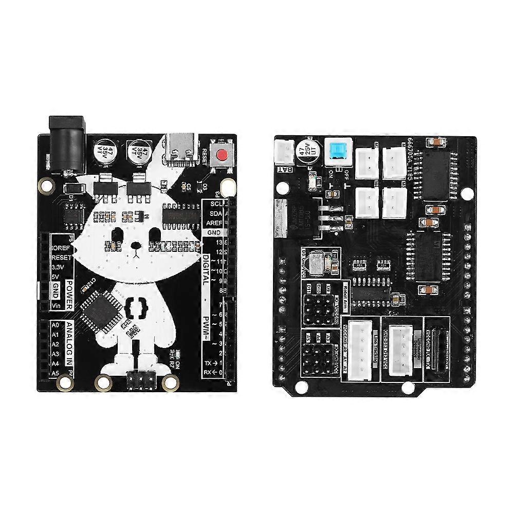Entwicklungsplatine und Erweiterungsplatine für Arduino-Programmierung Smart Robot Car Kit, DIY Electronic Laboratory Project Starter Kit