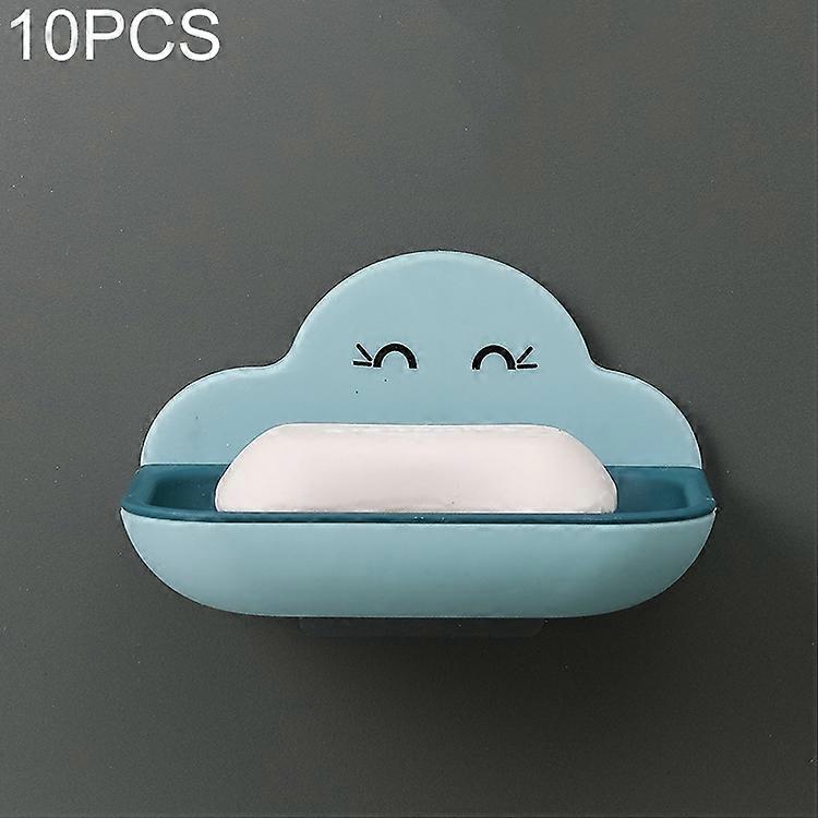 10 PCS Punch-free Double Draining Cloud Soap Box