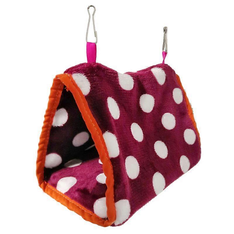 Bird Hanging Hammock Winter Warm Nest Plush Tent Hideout Snuggle Hut to Sleep for Play & Rest for Parrot Hamster Winter
