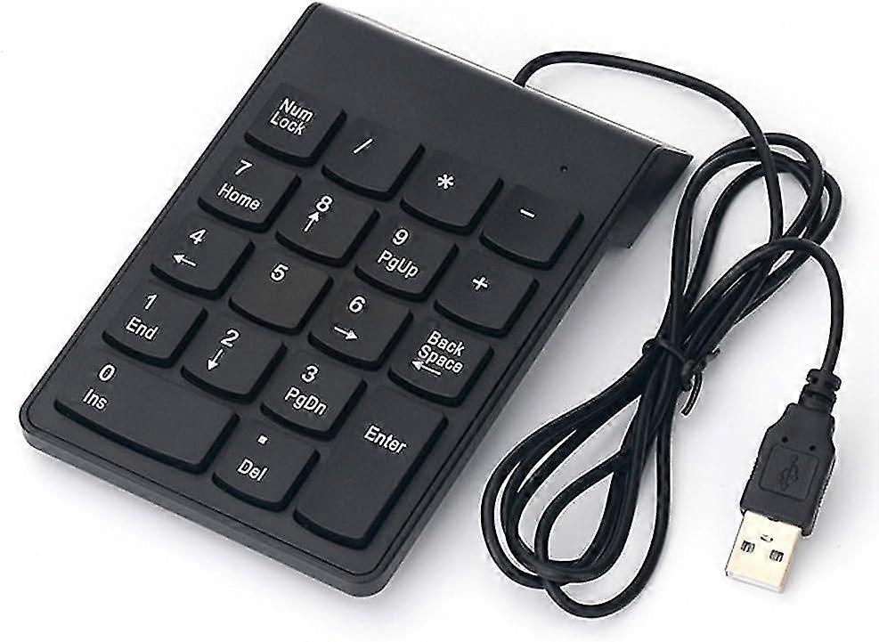 2024 Cable USB Numeric Keypad Slim Mini Number Pad Digital 18 Keys for iMac  Mac Pro  MacBook