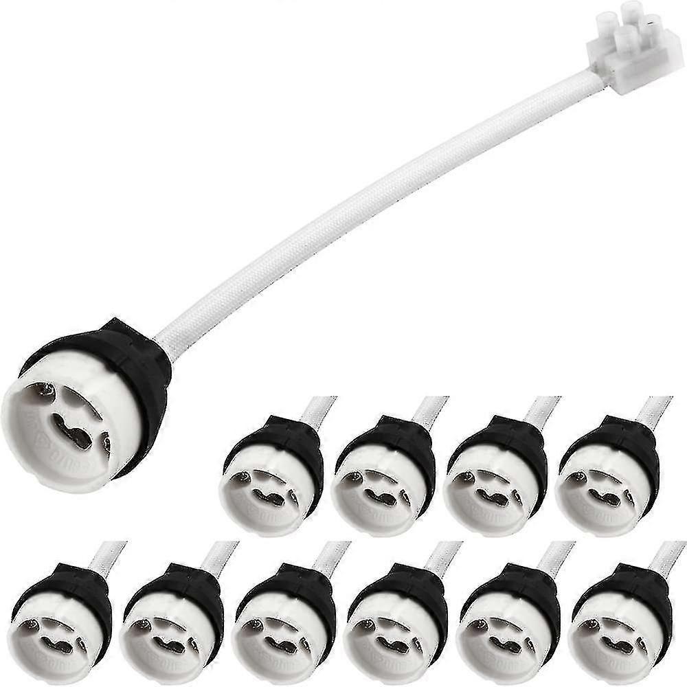 10 st Gu10 Standard Glödlampa Sockel Terminal Lamp Hållare Och Terminal Block / Bridge TYP