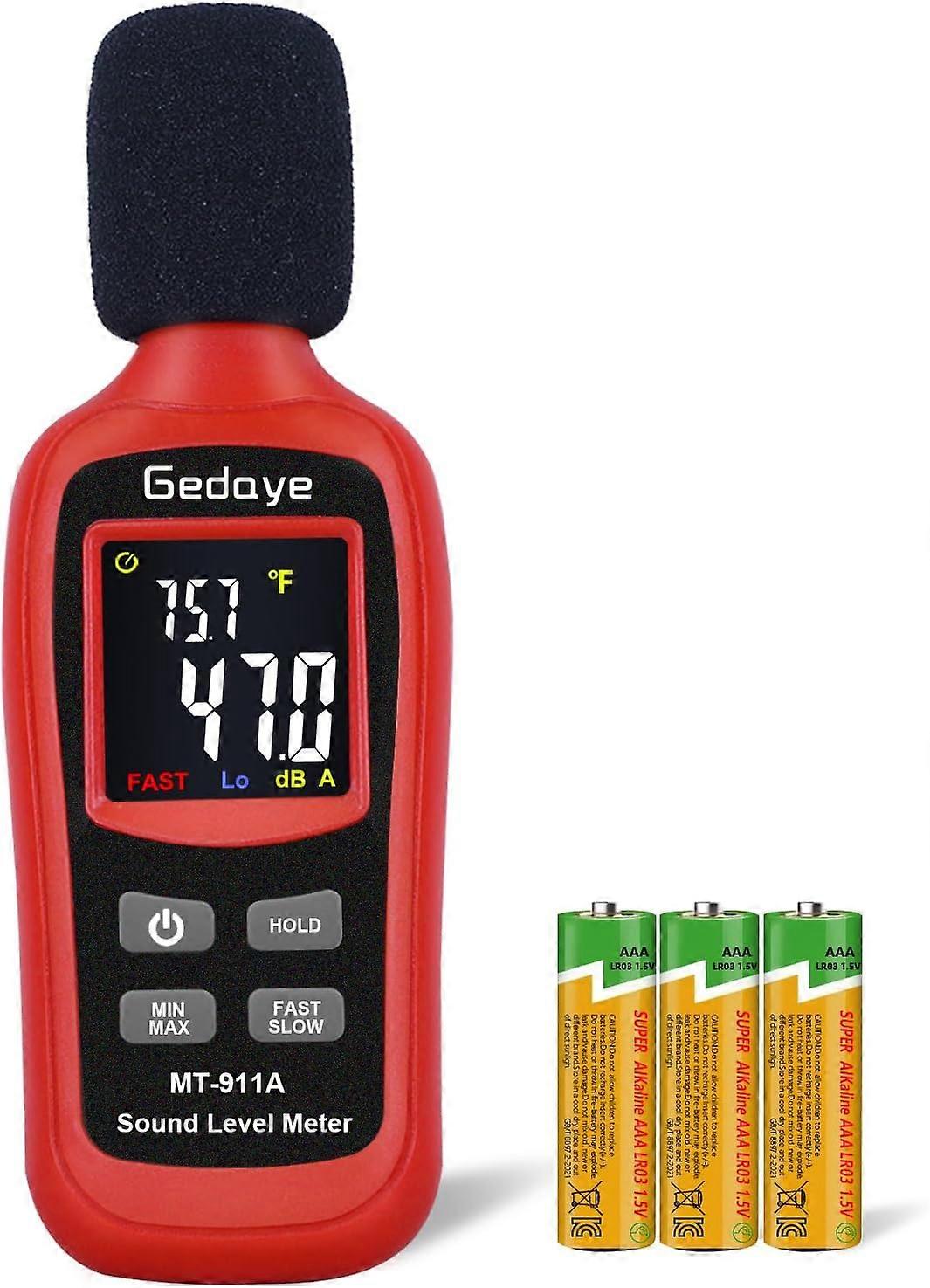 Noise Decibel Meter,  Sound Level Meter Range 35-135dBA, SPL Meter with A Weighted, Data Hold Max/Mi