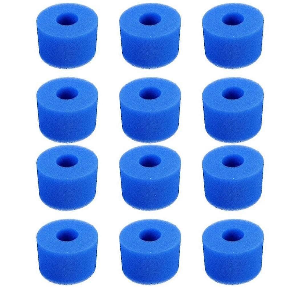 12pcs Swimming Pool Foam Sponge Reusable Washable