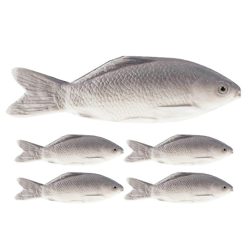 5pcs Fake Fish Model Simulation Fish Model PU Animal Model Artificial Animal Simulated Fish Model