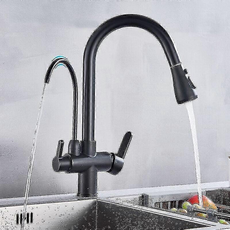 Purification Pull-out, Water Filter Tap, 3-way Mixer, Kitchen Faucets-MXBC