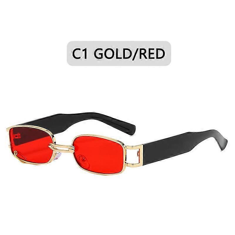 Vintage Black Square Sunglasses Women Luxury Brand Small Rectangle Sun Glasses Men Female Gradient Clear Mirror Oculos De Sol