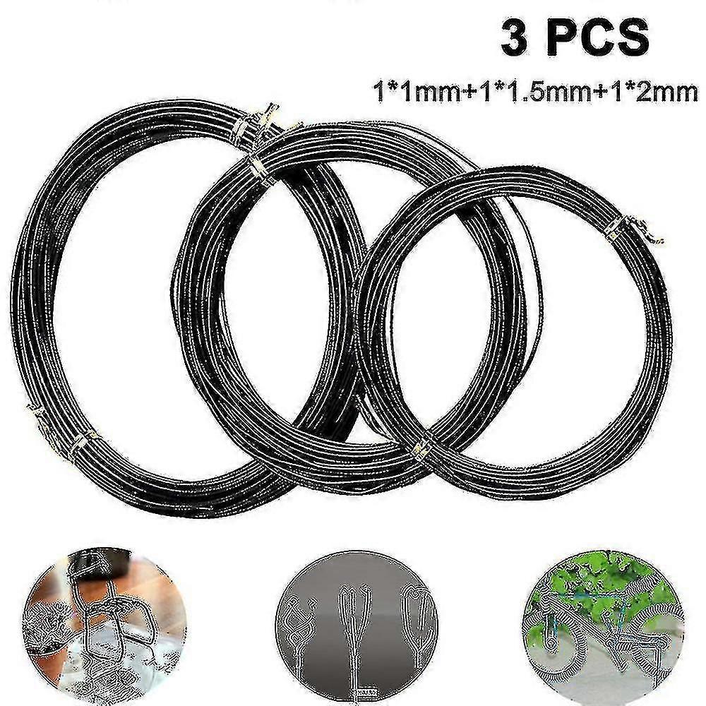Bonsai Wires Anodized Aluminum 3 Rolls Bonsai Training Wire