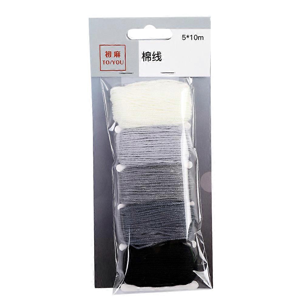 Gradient Color Cross Stitch Line Embroidery Thread Cross Stitch Wiring Manual DIY Embroidery Thread Gray