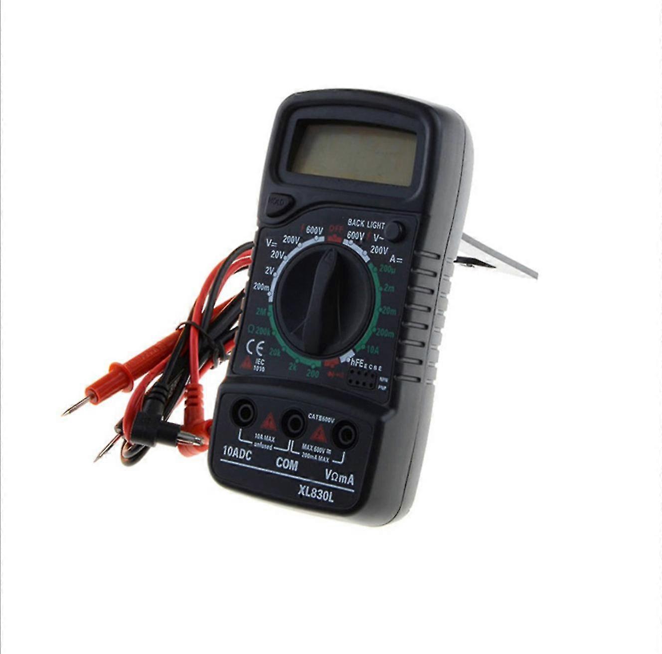 Multimeter Digital 830l Handheld Maintenance Measurement Backlight Automatic Power Off Manual Range Digital Display Meter