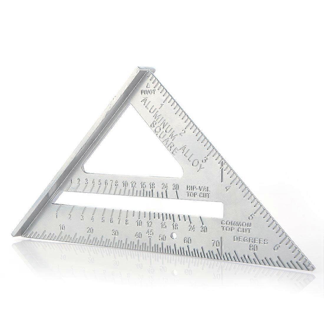 2023 New 7-Inch Silver Speed Square Triangle Rule Carpenter Measuring Tools Rafter Speedlite Layout Tool
