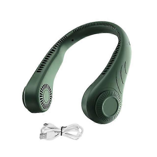 Mini Neck-mounted Fan Usb Rechargeable Adjustable Bladeless Cooling Fan
