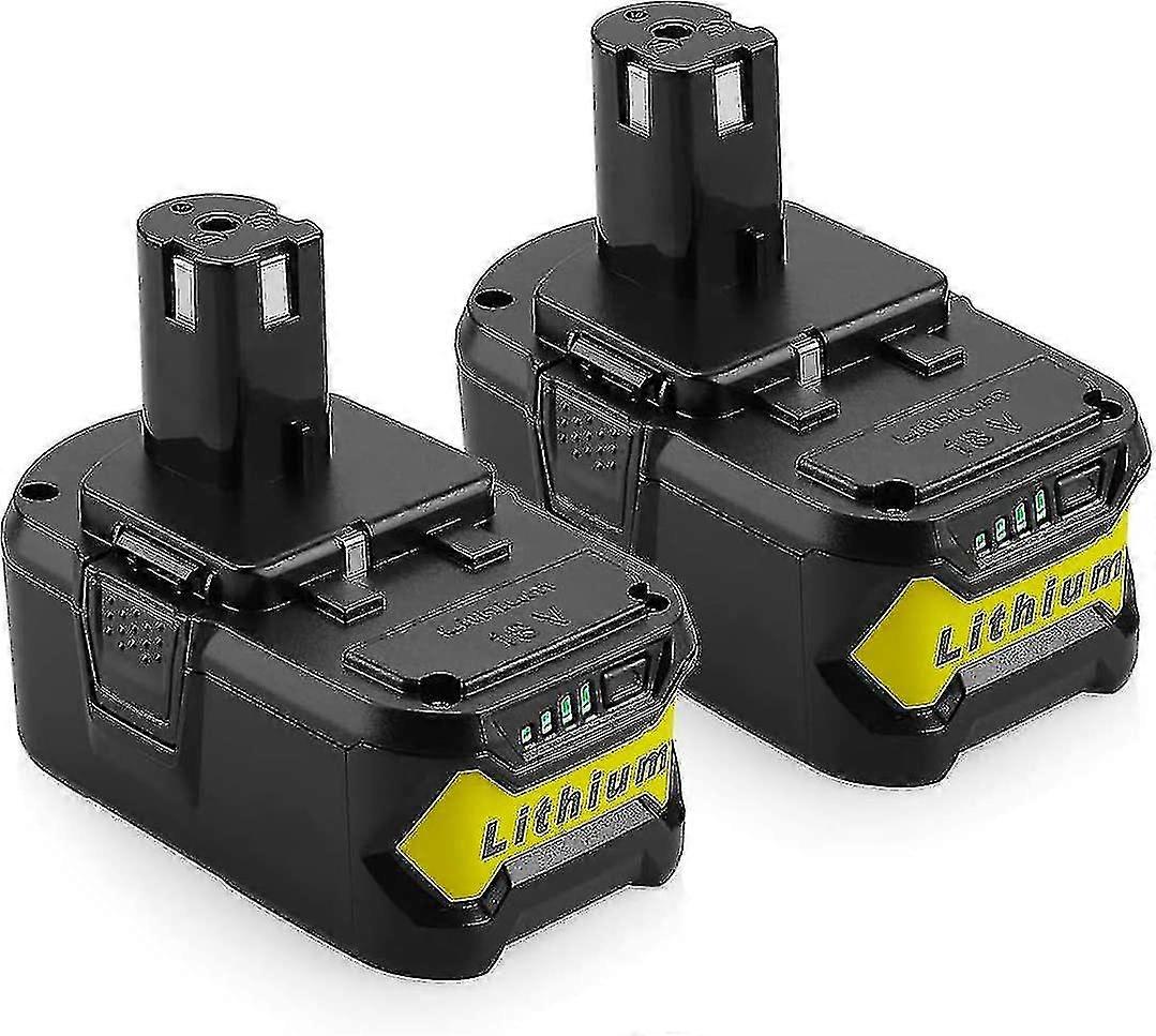 [2パック] 18v 5.0ahリチウムイオン電池交換互換リョービ18v One + P108 P107 P104 P105 P102 P103コードレスツール