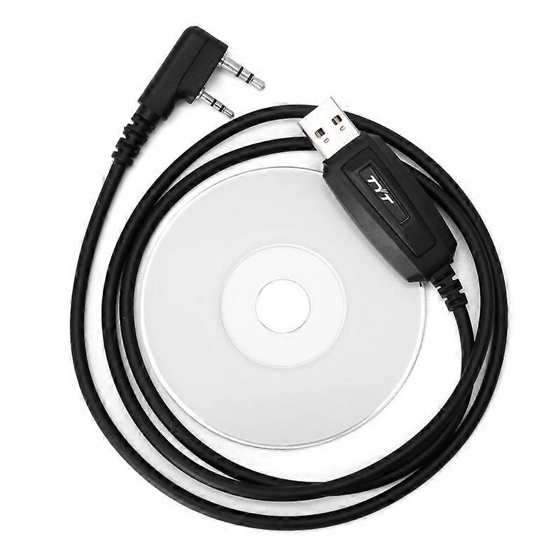 USB Programming Cable + Software CD for TYT MD-380 Two way Walkie Talkie Radio