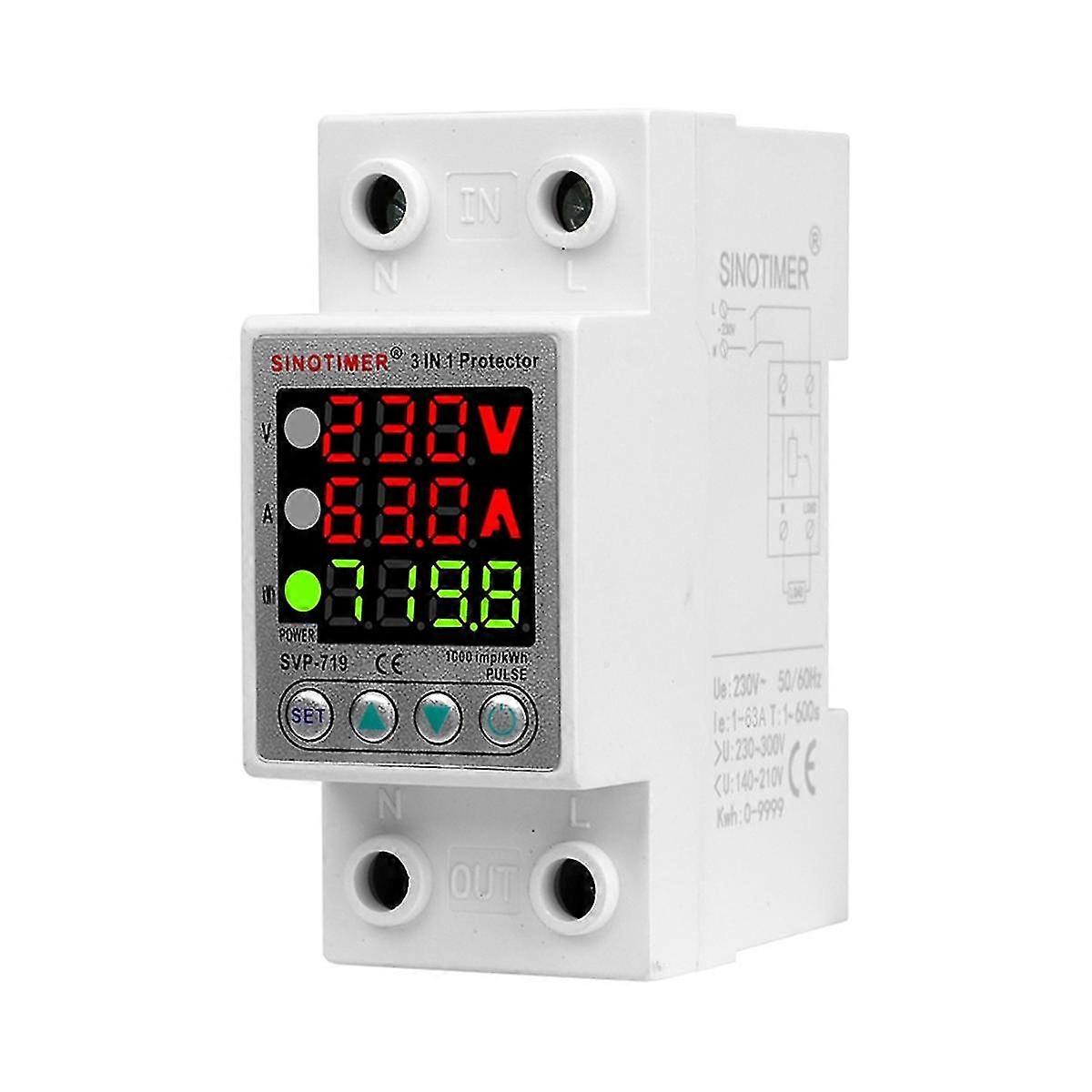 Svp-719 Adjustable Self-compound Intelligent Overvoltage Protector Current Limiting Delay With Pow