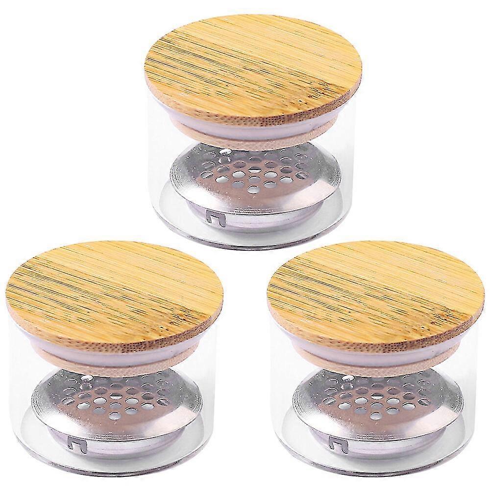 3 adet Cam Tırnak Tabağı Manikür Tırnak Kupası DIY Tırnak Sıvı Tutucu Tırnak Tabağı Kapaklı Bardaklar