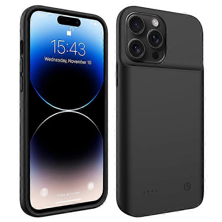 Compatible For iPhone 15 Pro Max Portable Battery Pack 6800mAh Charging Case Extended Charger Phone Cover