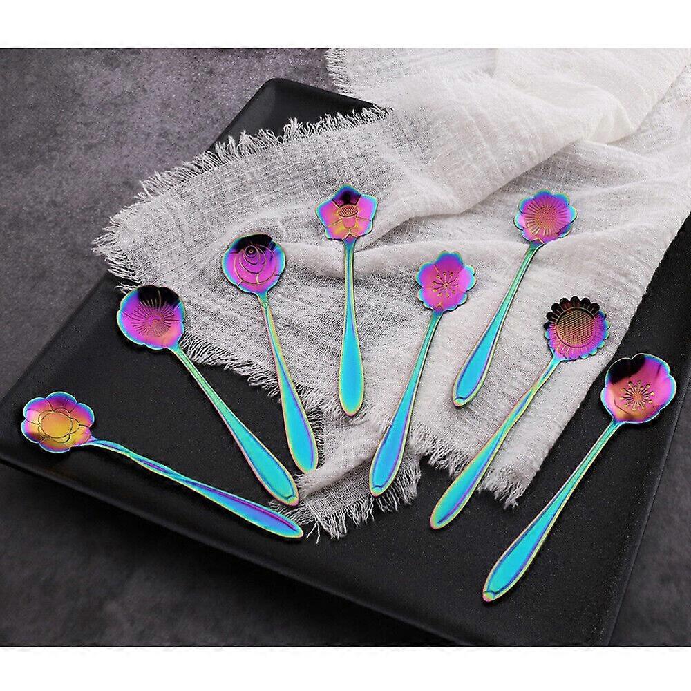 8 Pcs/Set Cake Spoons Cocktail Stir Spoons