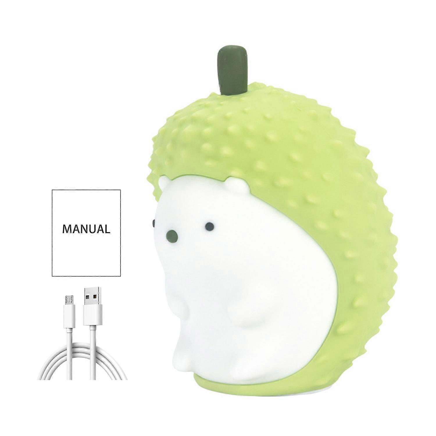 Night Light Durian Shape Soft Light Gradient Colorful Color Touch Control Eye Protection 5V 1A 3.5W