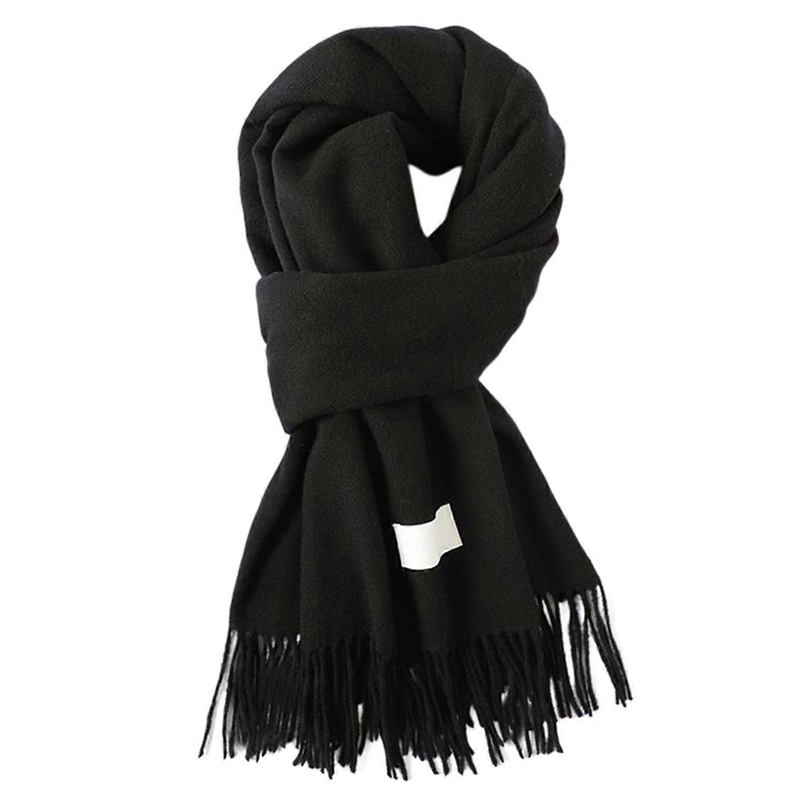 Long Style Tassel Shawl Scarf Soft Comfortable Casual Simple Warming Scarf for Winter Outdoor