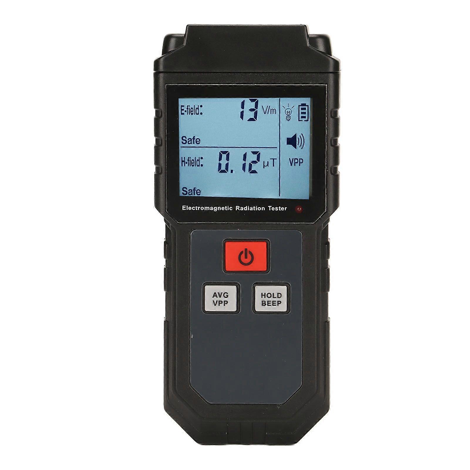 EMF Meter for Electromagnetic Field 5HZ to 3500MHz with Digital LCD Screen Handheld Radiation Tester for Ghost Hunting