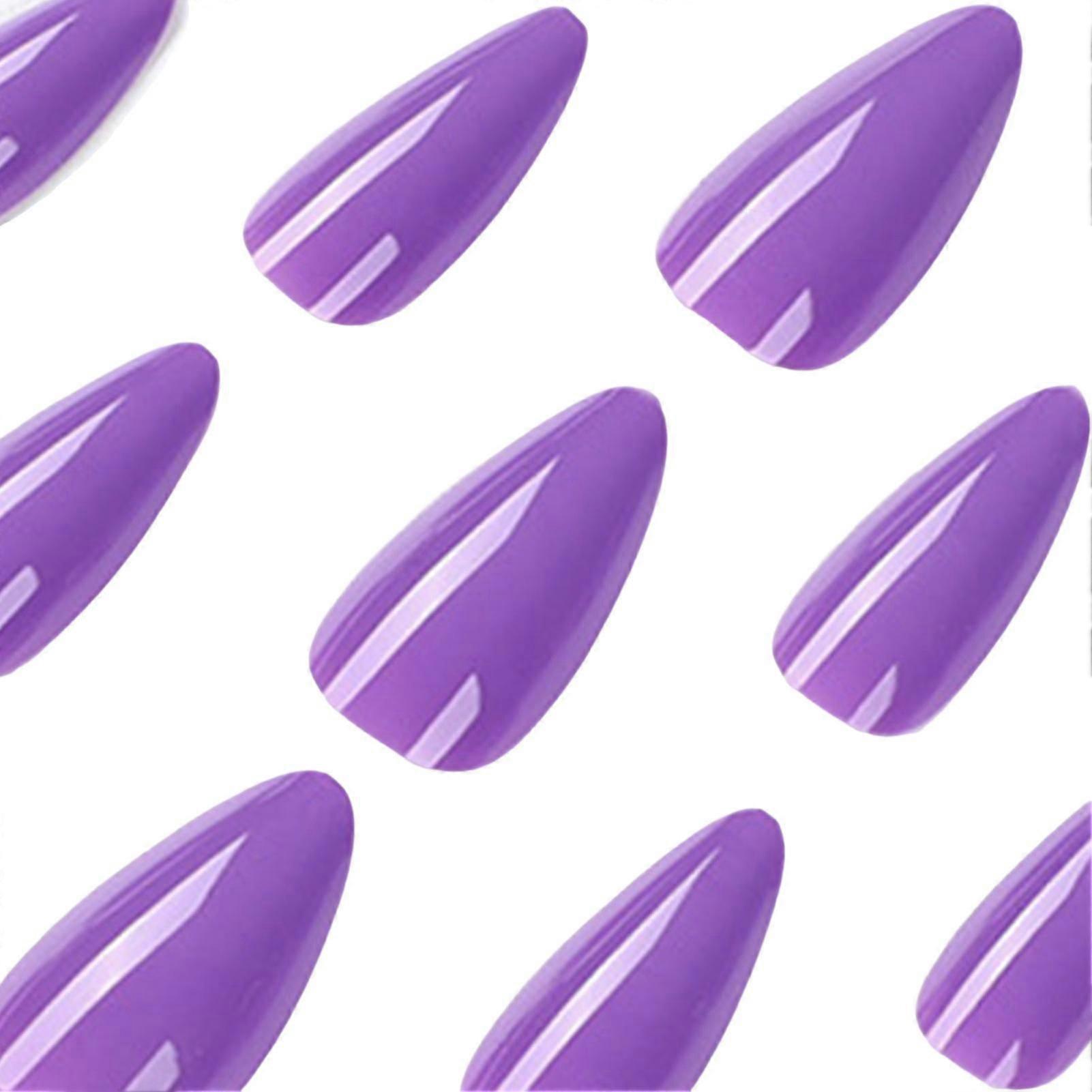 マルチカラーアーモンドつけ爪は、適用しやすく、簡単に爪を剥がすことができますJP2066