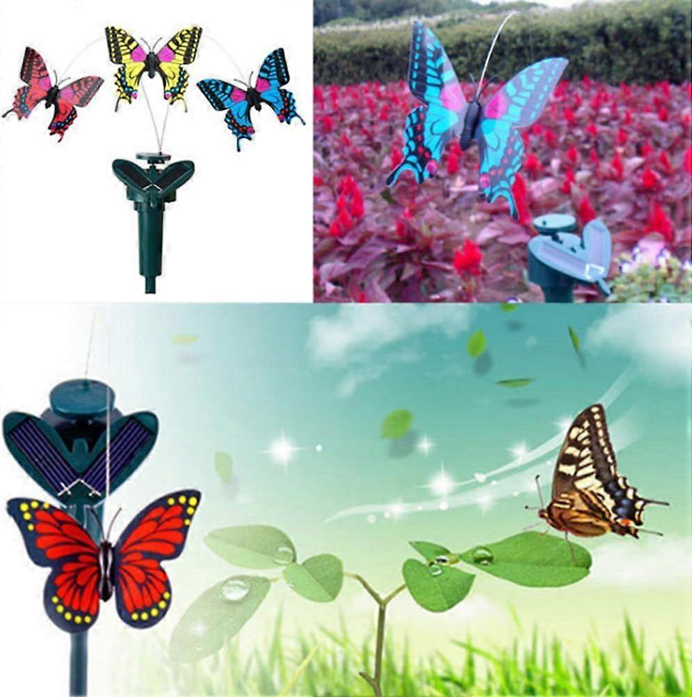 tanzender, flatternder Schmetterling, solarbetriebene Garten-Deko, plastik, Zufllig, Einheitsgre