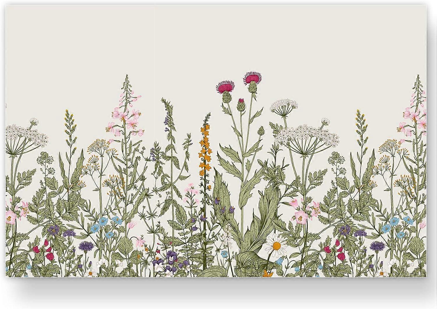 Floral Vintage Rustic Design Placemats for Spring Dinner Parties