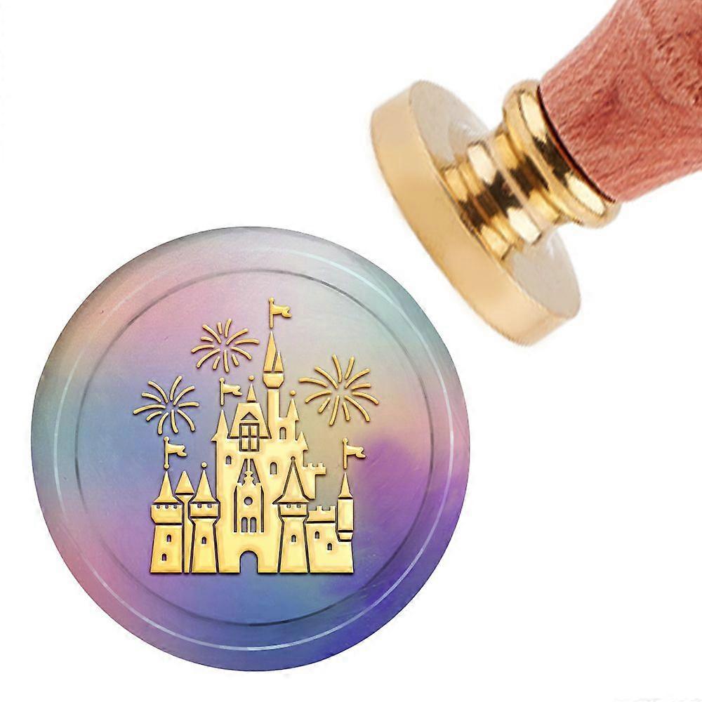 1Set Brass Wax Seal Stamp with Handle for DIY Scrapbooking Tower Pattern 3.5x1.18 inch(8.9x3cm)